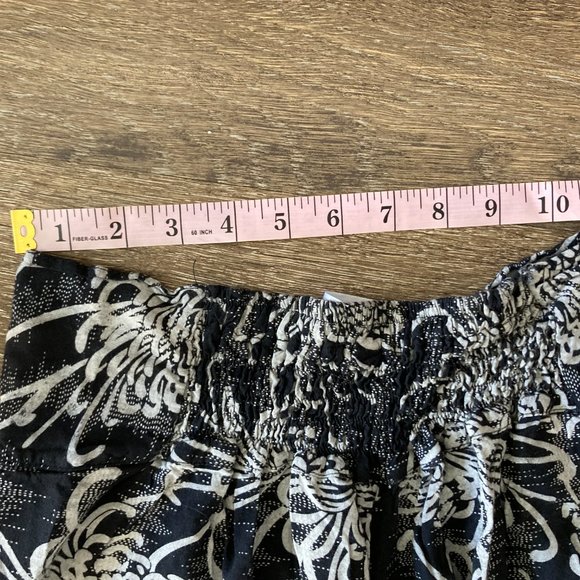 Bo Ho Chic Flowy Size S/M Wide Leg Capri Pants - Picture 7 of 9